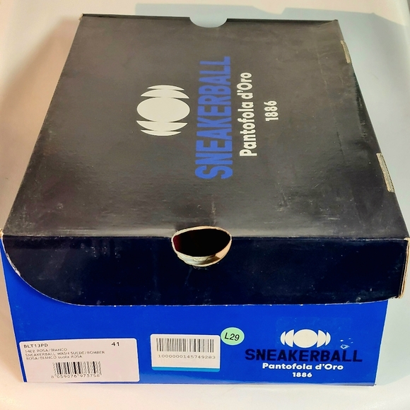 Pantofola D'oro pink & white leather & nylon chunky sneakers, EU41, NWT - Picture 15 of 16